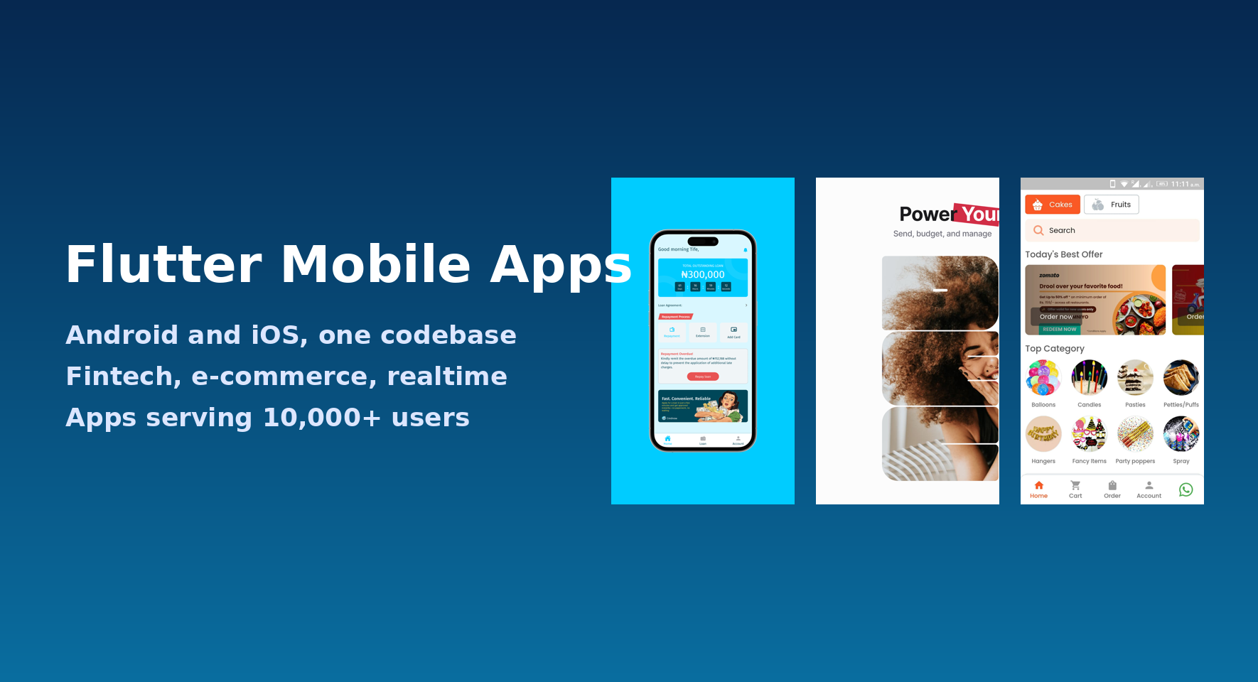 I will build your Flutter mobile app for Android and iOS